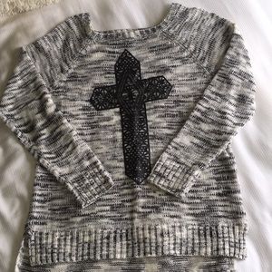 Cross sweater